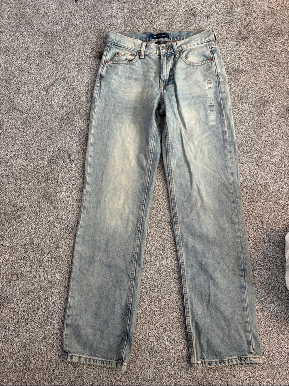 Aeropostale Women's Light Blue Straight Leg Jeans